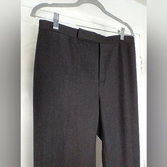DARK CHARCOAL MOSTLY WOOL PANTS - Picture 5 of 6